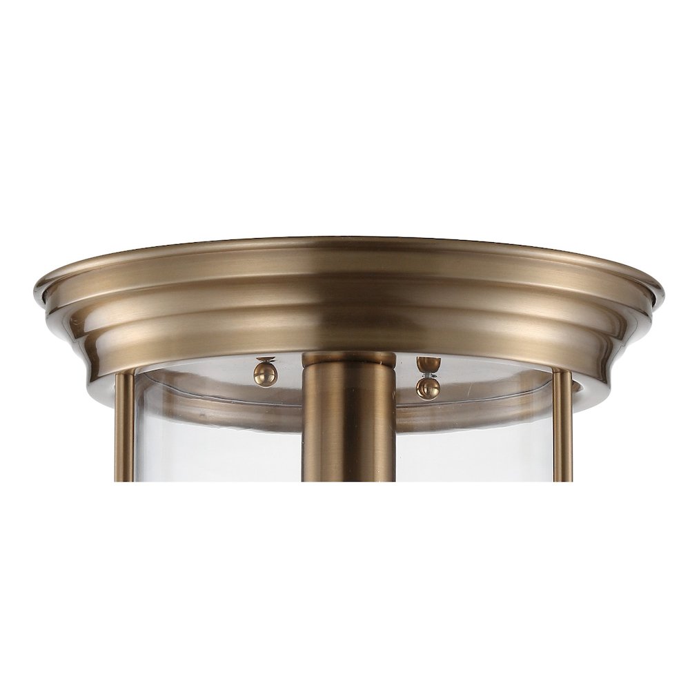 Savannah Metal/Glass Led Flush Mount