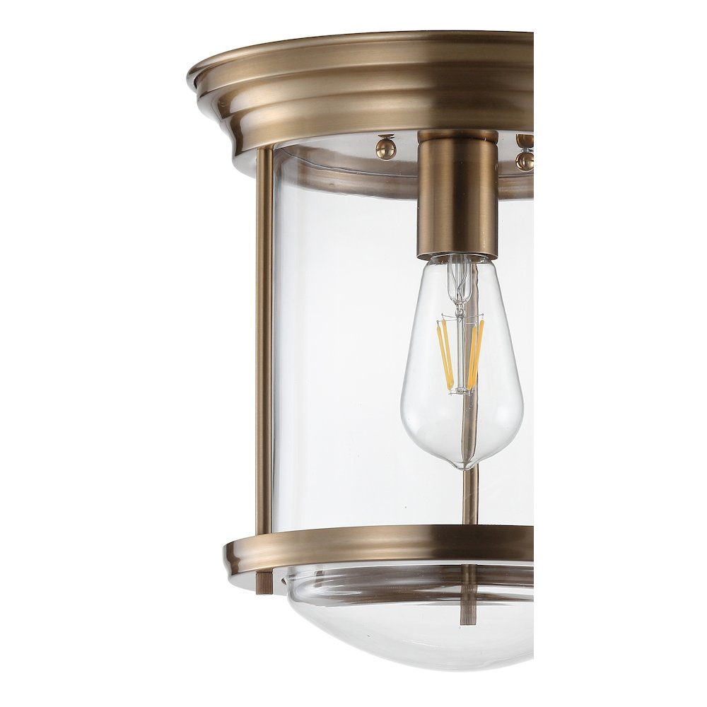 Savannah Metal/Glass Led Flush Mount