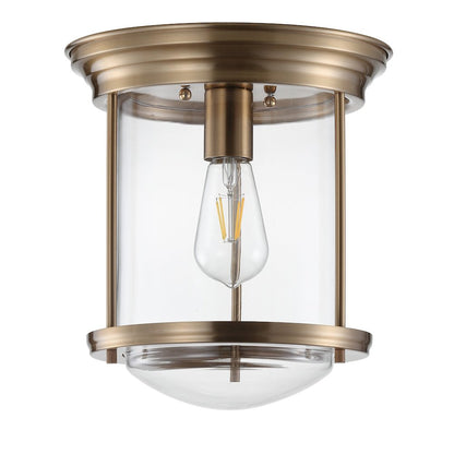 Savannah Metal/Glass Led Flush Mount