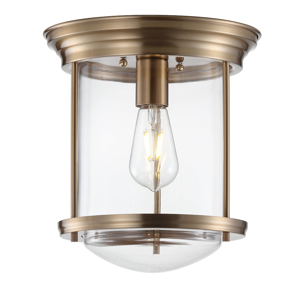 Savannah Metal/Glass Led Flush Mount