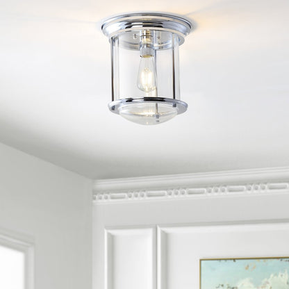 Savannah Metal/Glass Led Flush Mount