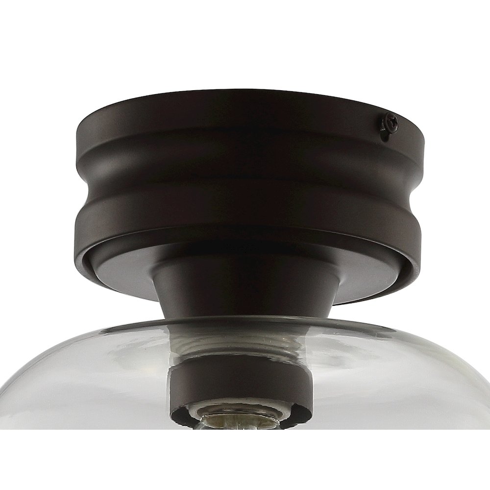 Domenic Metal/Glass Led Flush Mount