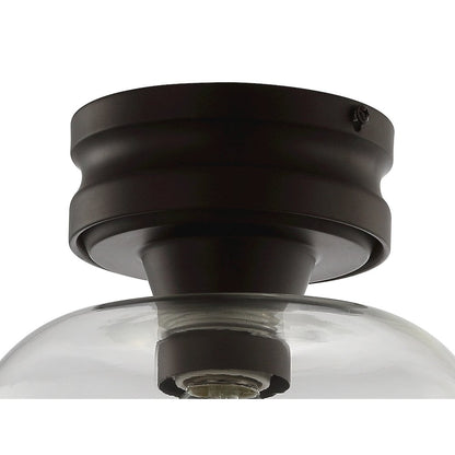 Domenic Metal/Glass Led Flush Mount
