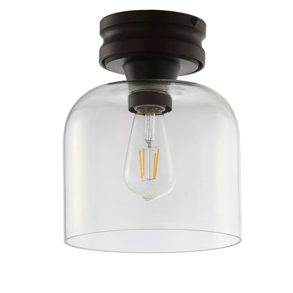 Domenic Metal/Glass Led Flush Mount