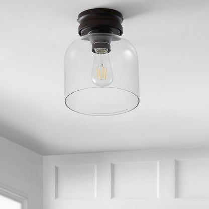 Domenic Metal/Glass Led Flush Mount