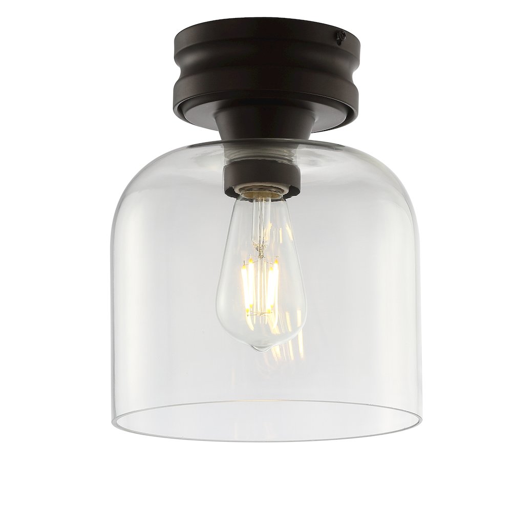 Domenic Metal/Glass Led Flush Mount