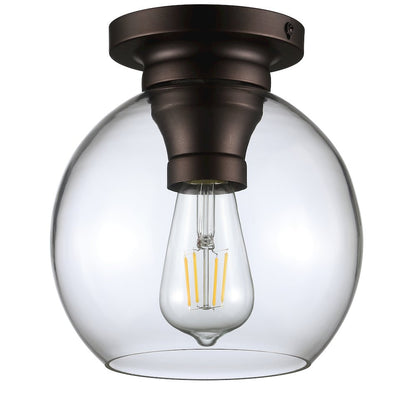 Atlas Metal/Glass Led Flush Mount