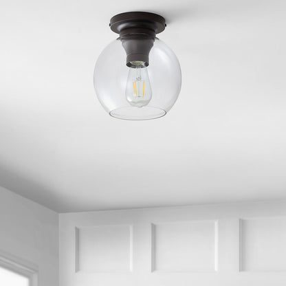 Atlas Metal/Glass Led Flush Mount