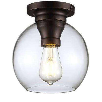 Atlas Metal/Glass Led Flush Mount