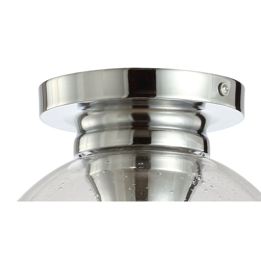 Atlas Metal/Glass Led Flush Mount