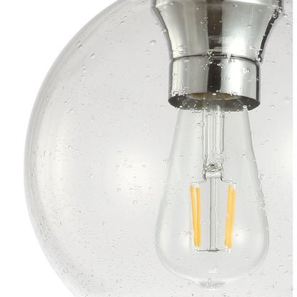 Atlas Metal/Glass Led Flush Mount