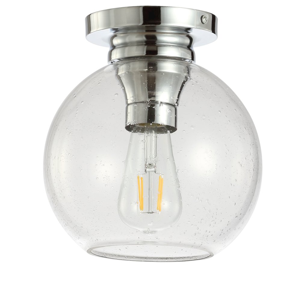 Atlas Metal/Glass Led Flush Mount