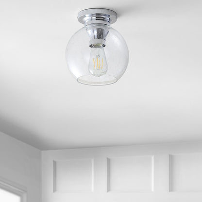 Atlas Metal/Glass Led Flush Mount