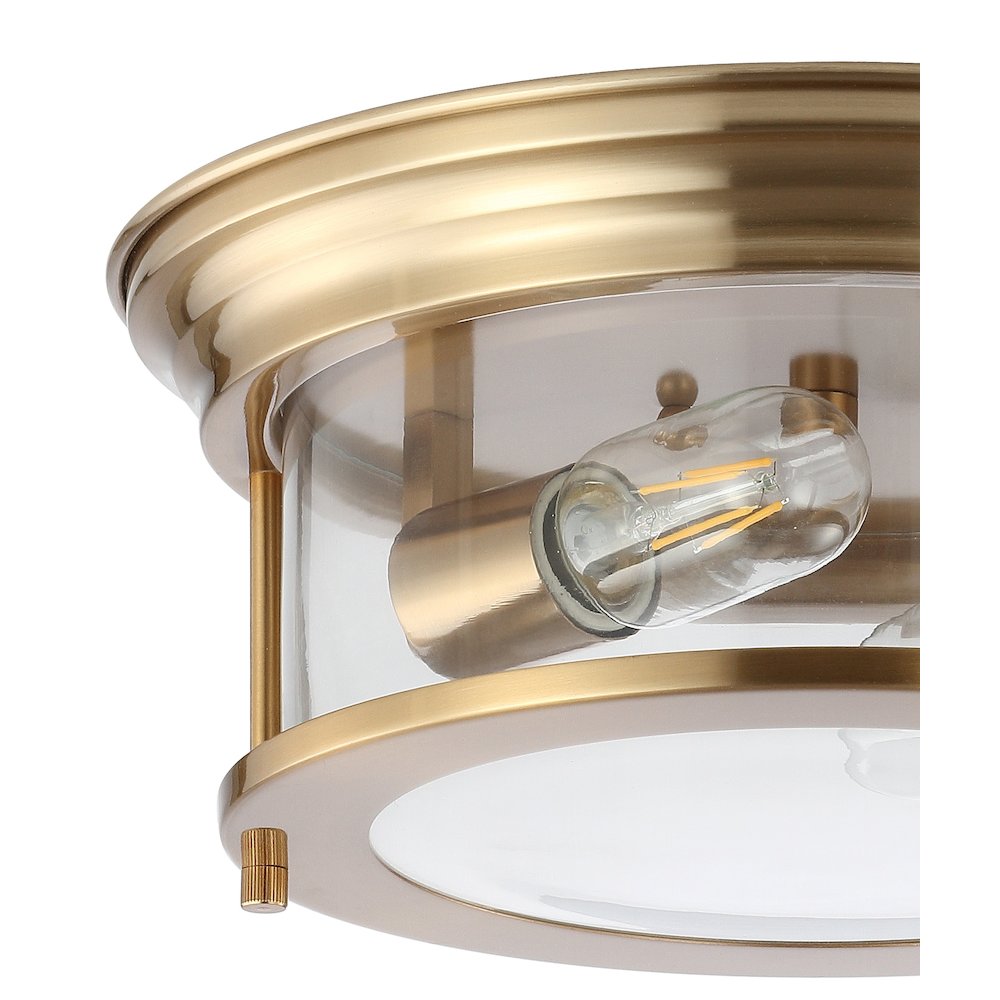 Lauren Metal/Glass Led Flush Mount