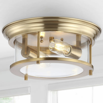 Lauren Metal/Glass Led Flush Mount
