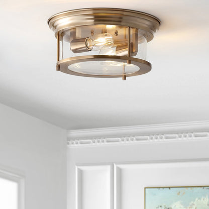 Lauren Metal/Glass Led Flush Mount