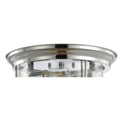 Lauren Metal/Glass Led Flush Mount