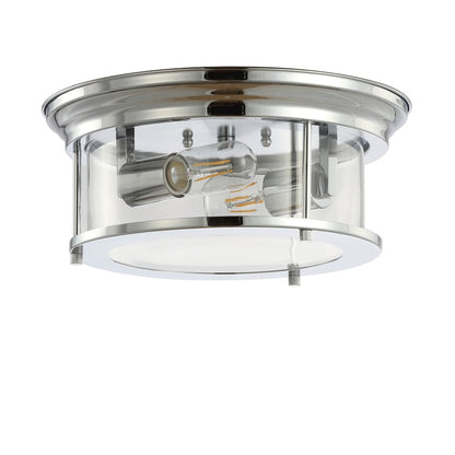 Lauren Metal/Glass Led Flush Mount