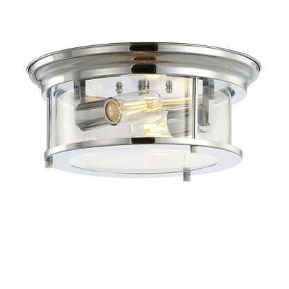 Lauren Metal/Glass Led Flush Mount