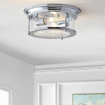 Lauren Metal/Glass Led Flush Mount