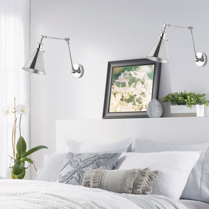 Rover Adjustable Arm Metal Led Wall Sconce (Set Of 2)