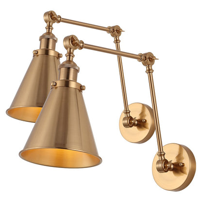 Rover Adjustable Arm Metal Led Wall Sconce (Set Of 2)