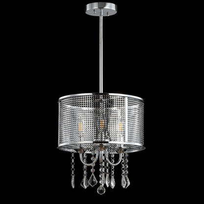Avah Metal/Crystal Adjustable Led Drop Chandelier