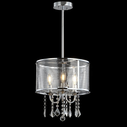 Avah Metal/Crystal Adjustable Led Drop Chandelier