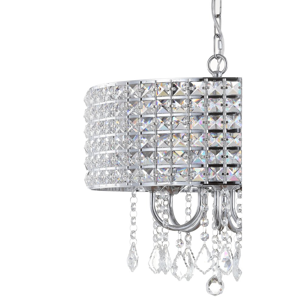 Reese Metal/Crystal Adjustable Led Drop Chandelier