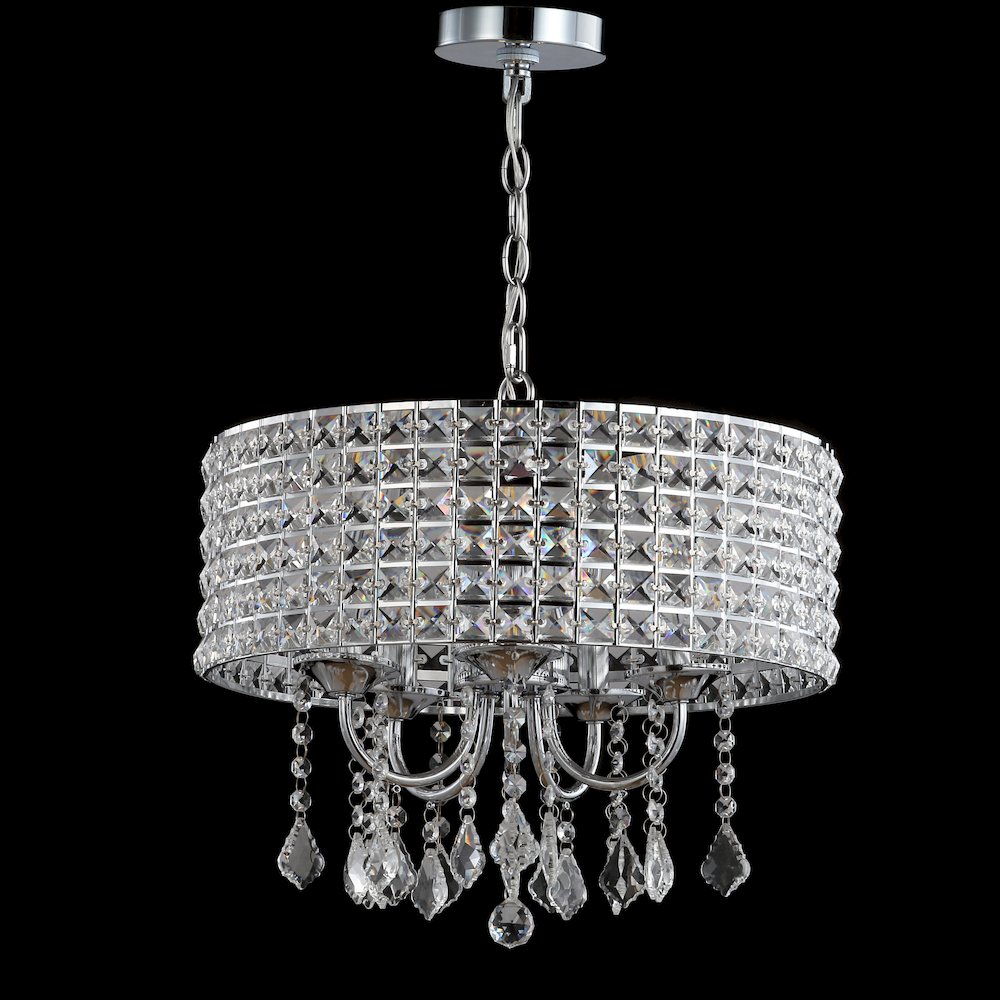 Reese Metal/Crystal Adjustable Led Drop Chandelier