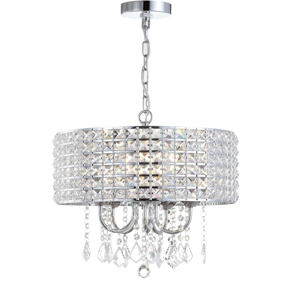 Reese Metal/Crystal Adjustable Led Drop Chandelier