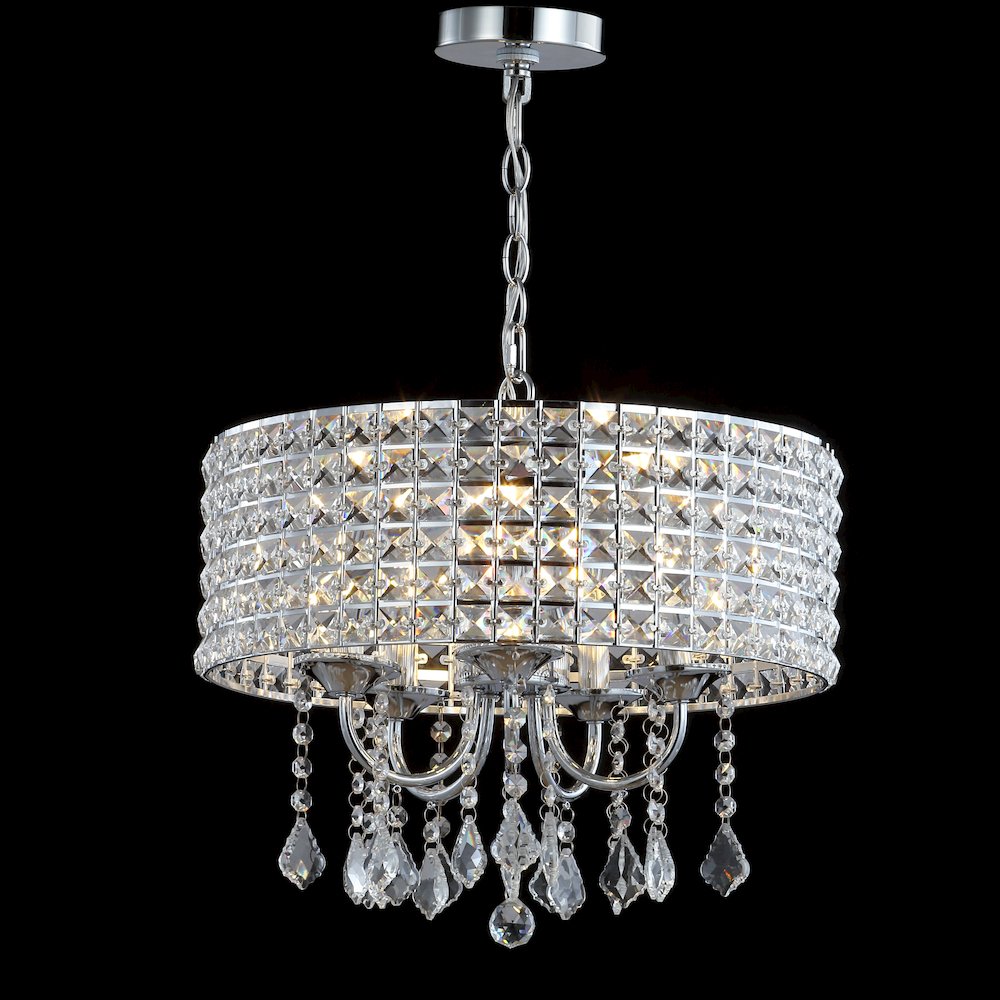 Reese Metal/Crystal Adjustable Led Drop Chandelier