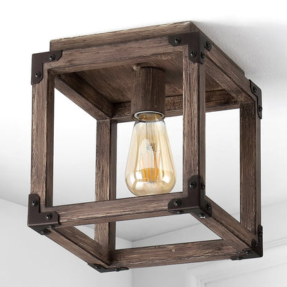 Magnolia Iron Rustic Farmhouse Led Flush Mount