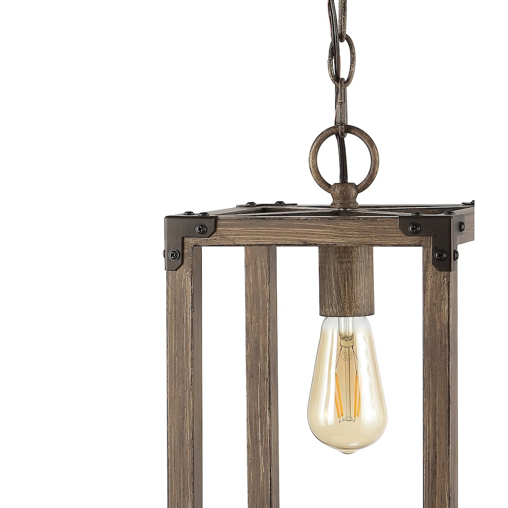 Magnolia Adjustable Iron Rustic Farmhouse Led Pendant