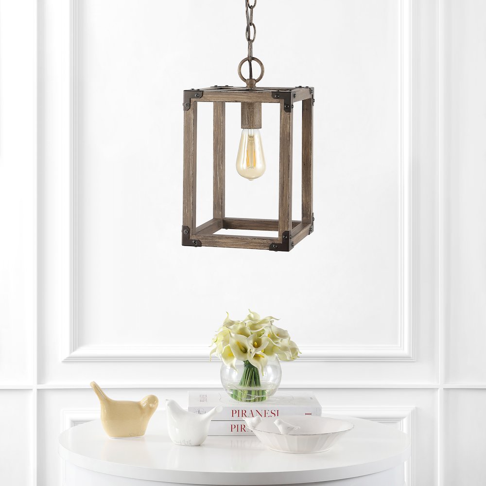 Magnolia Adjustable Iron Rustic Farmhouse Led Pendant