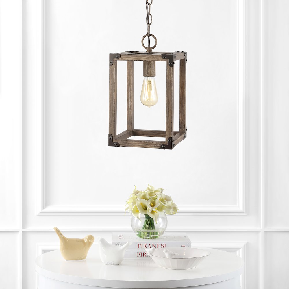 Magnolia Adjustable Iron Rustic Farmhouse Led Pendant