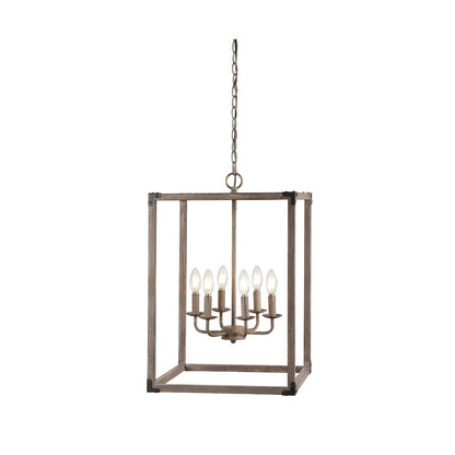 Magnolia Adjustable Iron Rustic Farmhouse Led Pendant