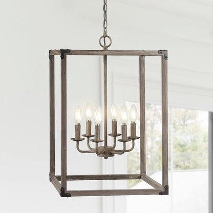 Magnolia Adjustable Iron Rustic Farmhouse Led Pendant
