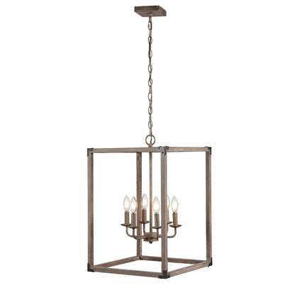 Magnolia Adjustable Iron Rustic Farmhouse Led Pendant