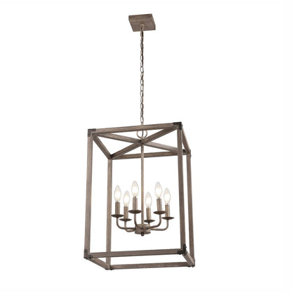 Magnolia Adjustable Iron Rustic Farmhouse Led Pendant