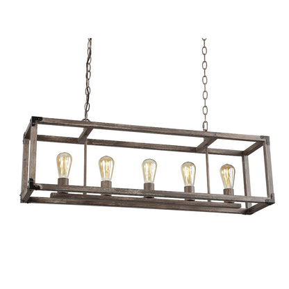 Magnolia Adjustable Iron Rustic Farmhouse Led Pendant