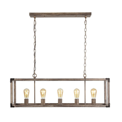 Magnolia Adjustable Iron Rustic Farmhouse Led Pendant