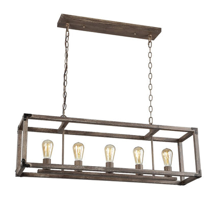 Magnolia Adjustable Iron Rustic Farmhouse Led Pendant
