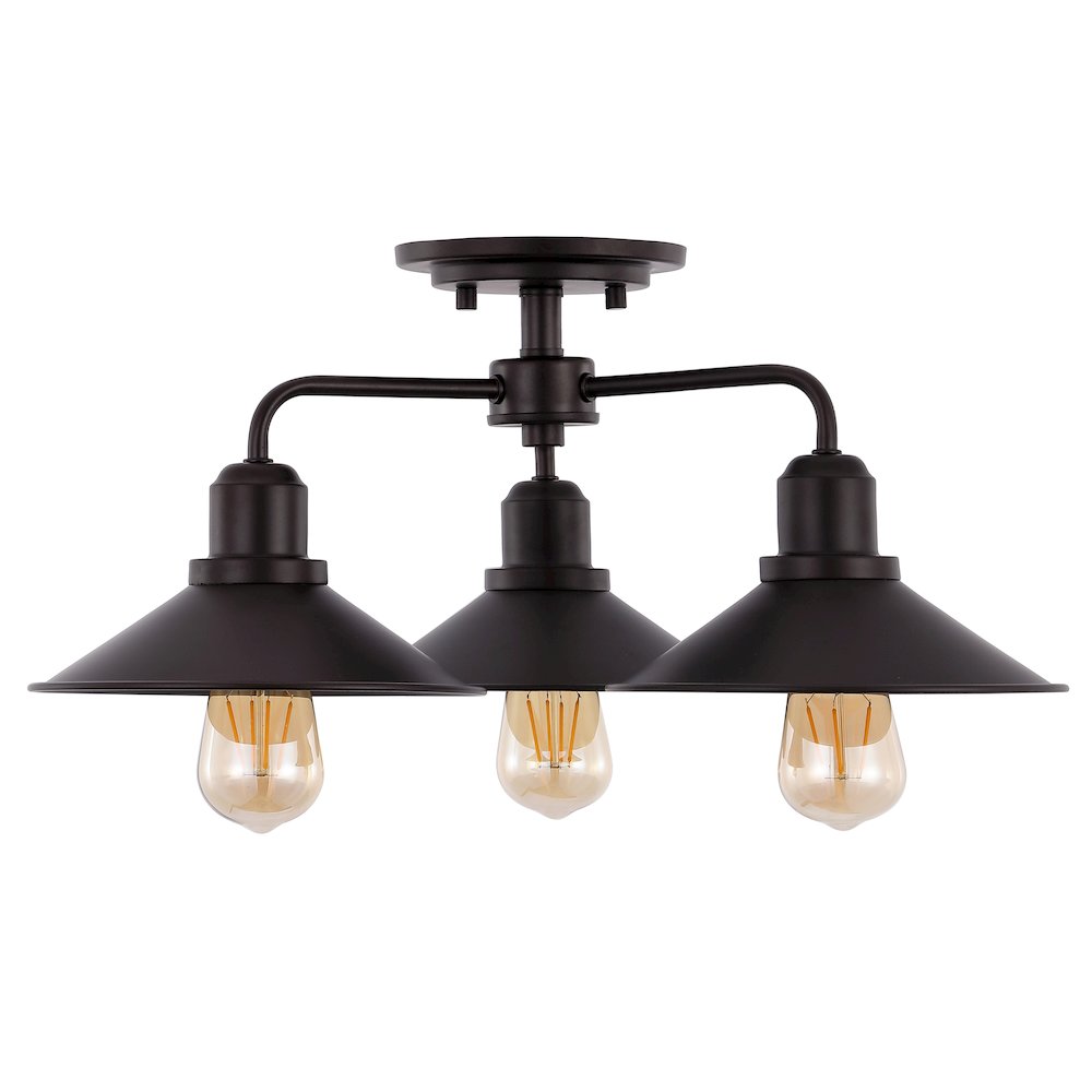 Calvin Iron Industrial Led Pendant