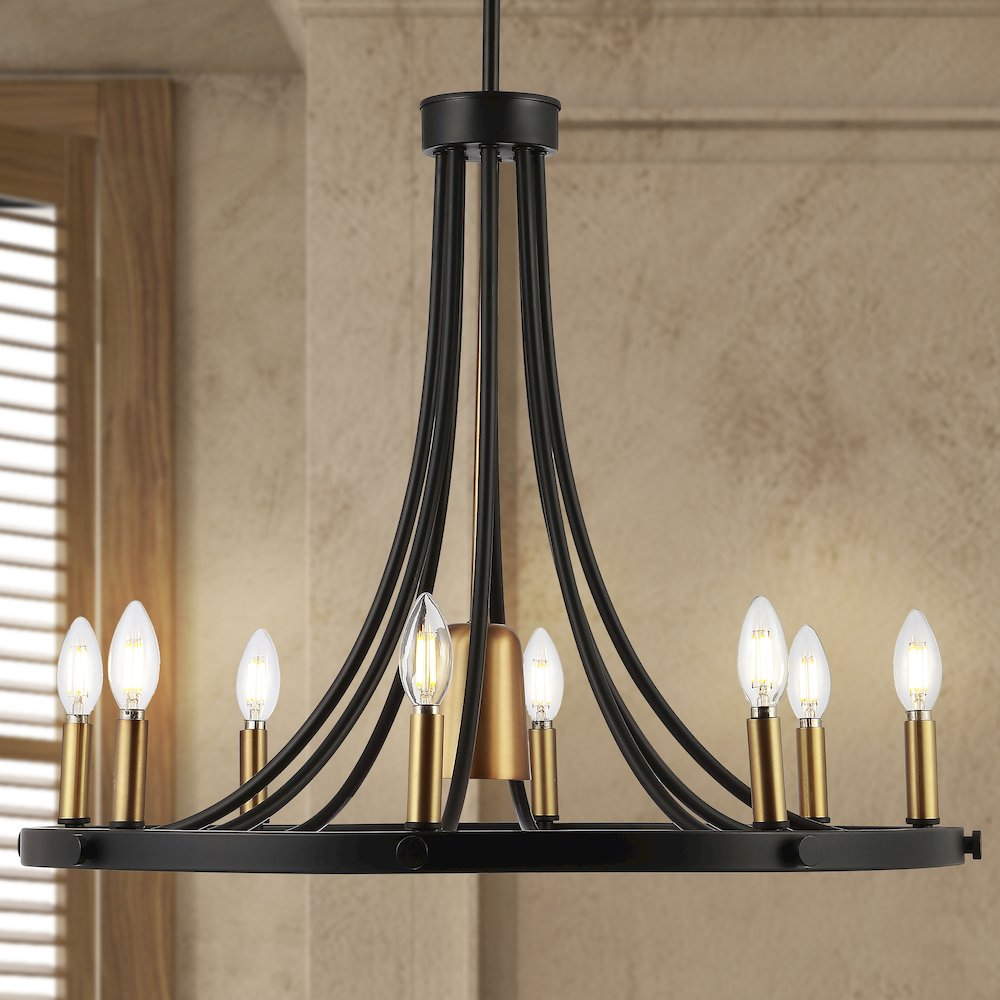 Urbanna Adjustable Iron Transitional Modern Led Chandelier