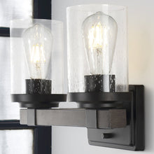 Bungalow Iron/Seeded Glass Rustic Farmhouse Led Vanity Light