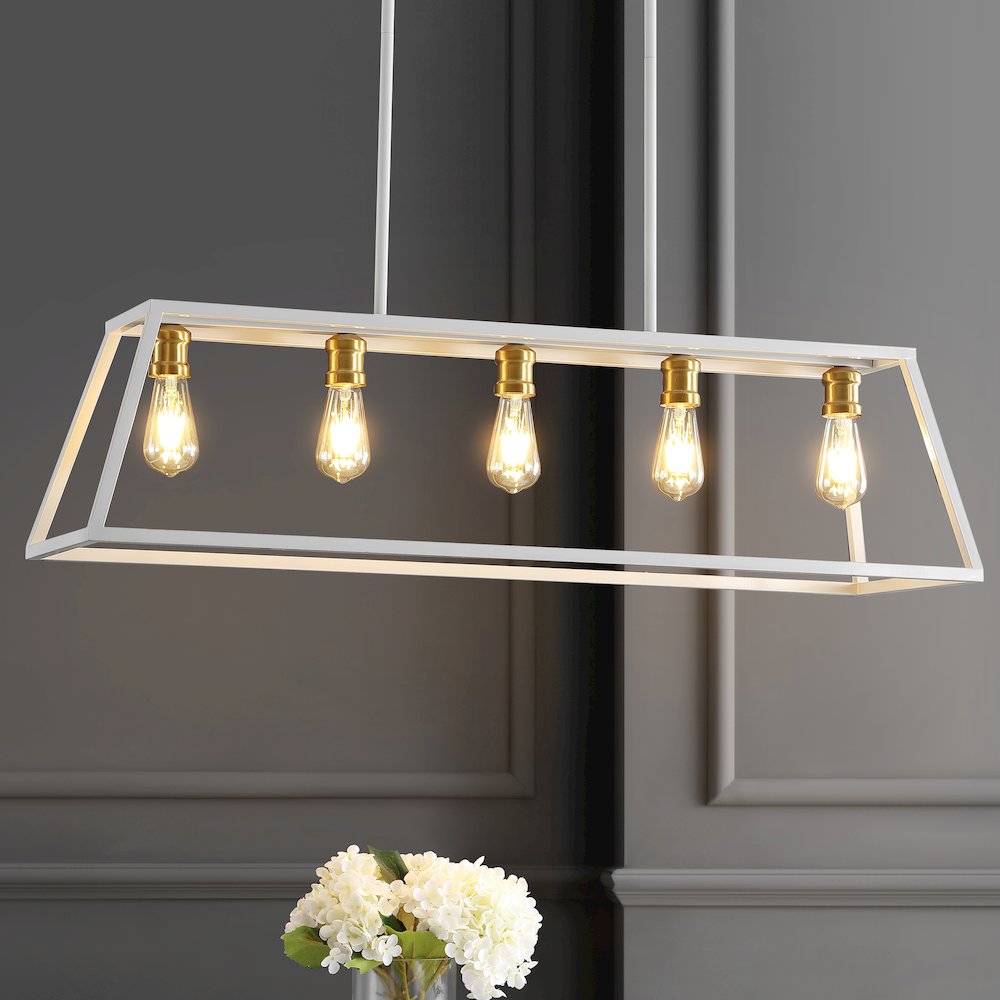 Floyd Adjustable Iron Farmhouse Vintage Led Dimmable Pendant
