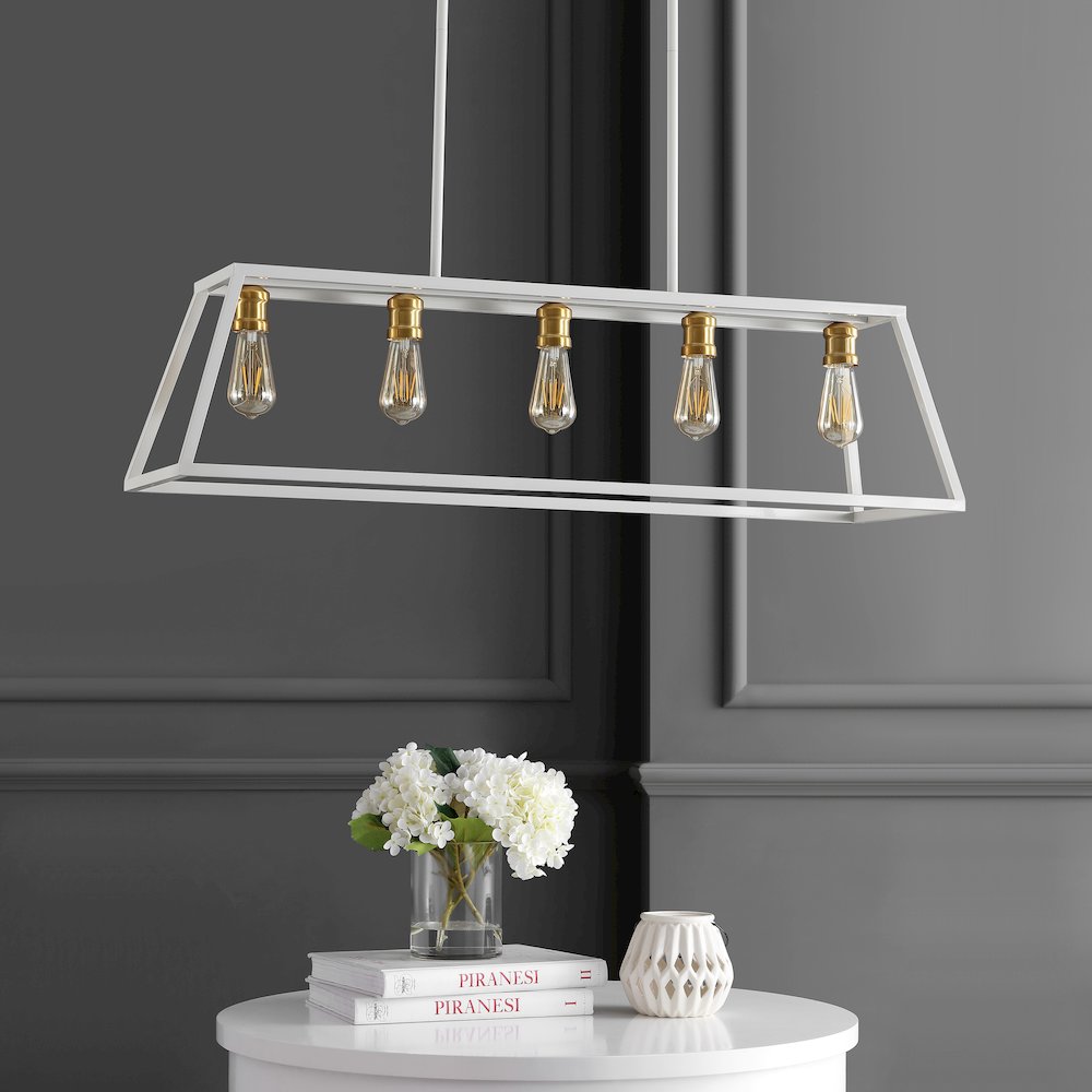 Floyd Adjustable Iron Farmhouse Vintage Led Dimmable Pendant