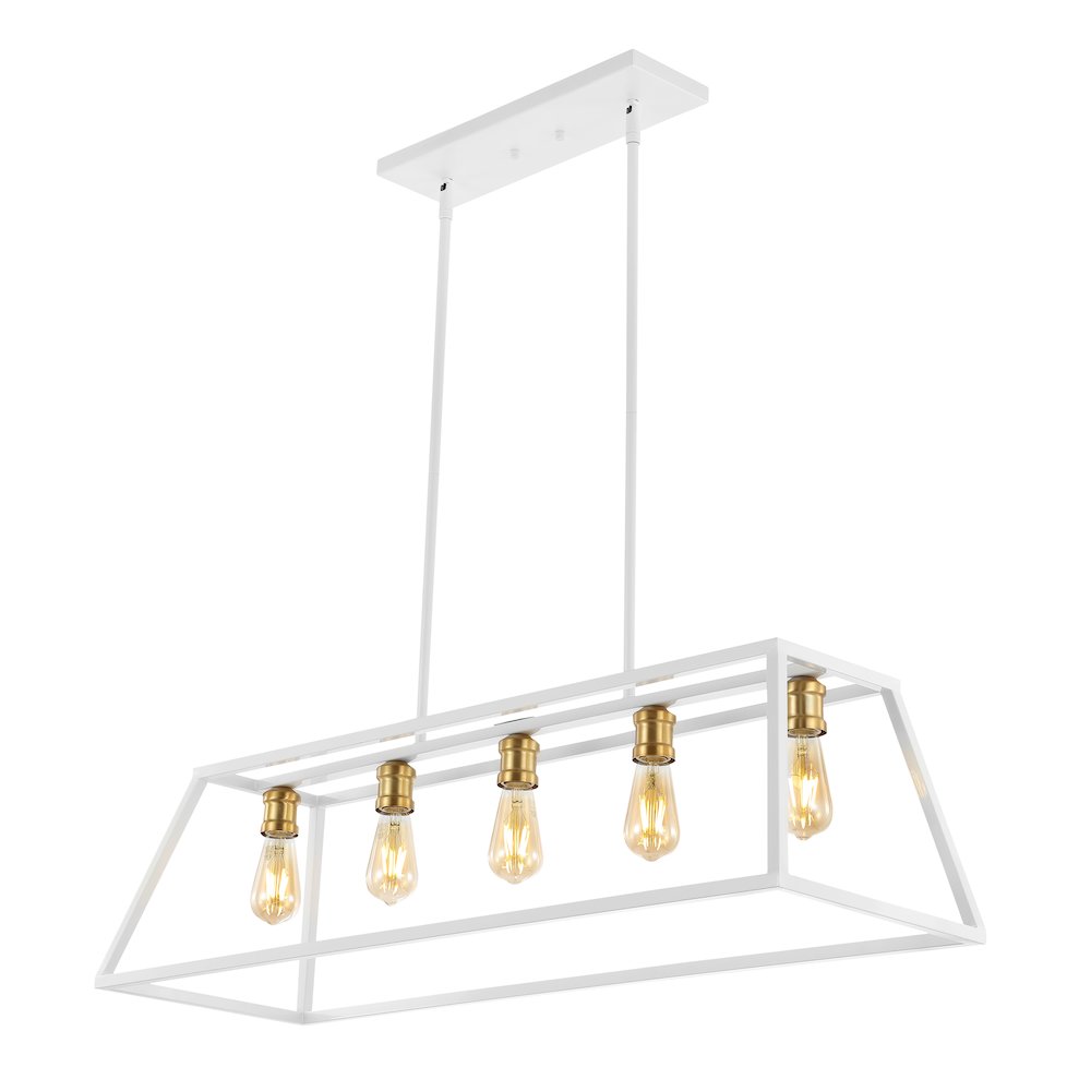 Floyd Adjustable Iron Farmhouse Vintage Led Dimmable Pendant