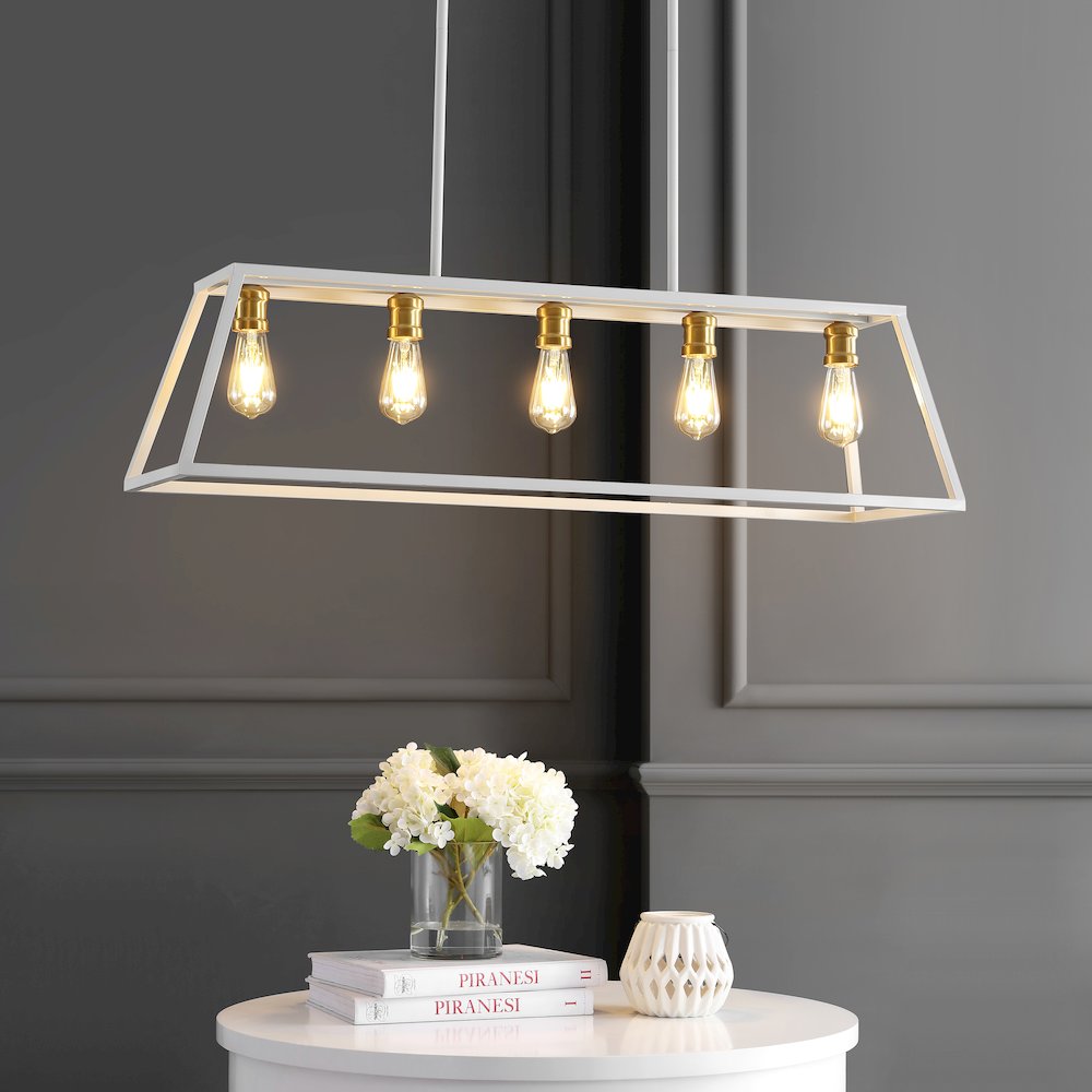Floyd Adjustable Iron Farmhouse Vintage Led Dimmable Pendant